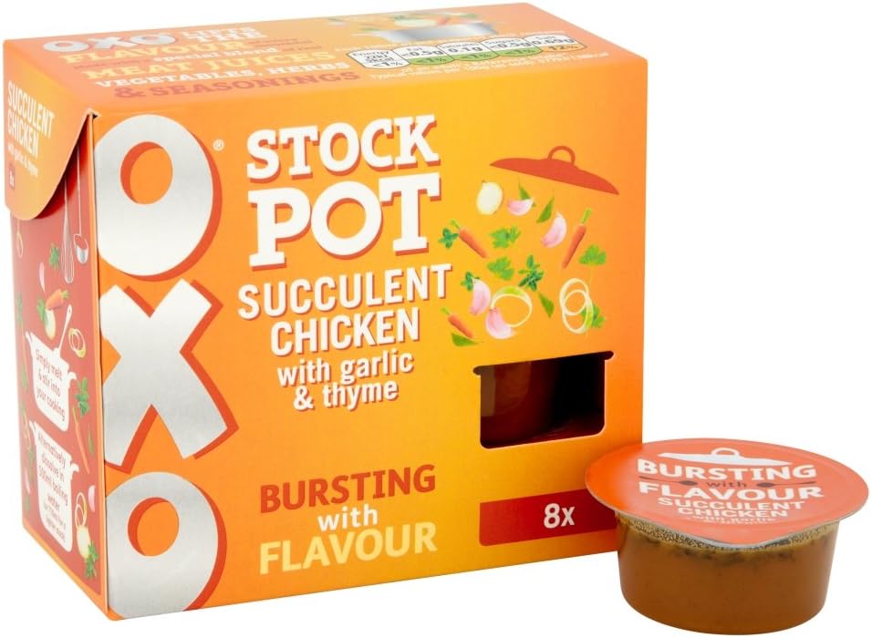 Oxo Chicken with Garlic and Thyme Stock Pots, 160 g Amazon.co.uk Grocery