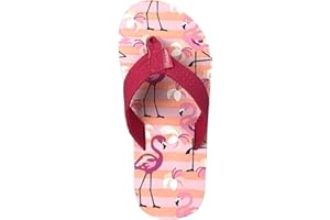 REDVOLUTION Girls Classic Braided Accented Beach Sandals Casual Flip Flop Surfer Girl