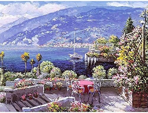 Fashionable DIY Oil Painting Drawn by Number Kits 16×20 inch for Home Decor Arts Gifts - Harbor