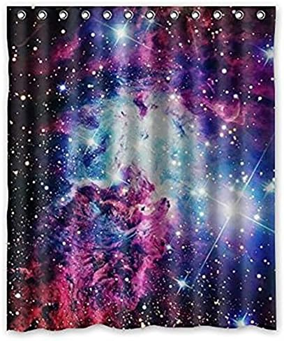 KXMDXA Custom Space Nebula Universe Pattern Retro Galaxy Tribal Patterned Shower Curtain 60 x 72 inch