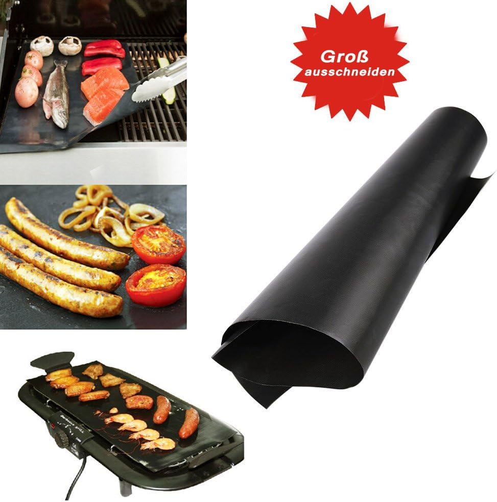 Heat Resistant Non-Stick Grill Mat, reusable and easy to clean, size 40x60 cm, for cutting and grilling Portable, Grillite Barbecue Mats