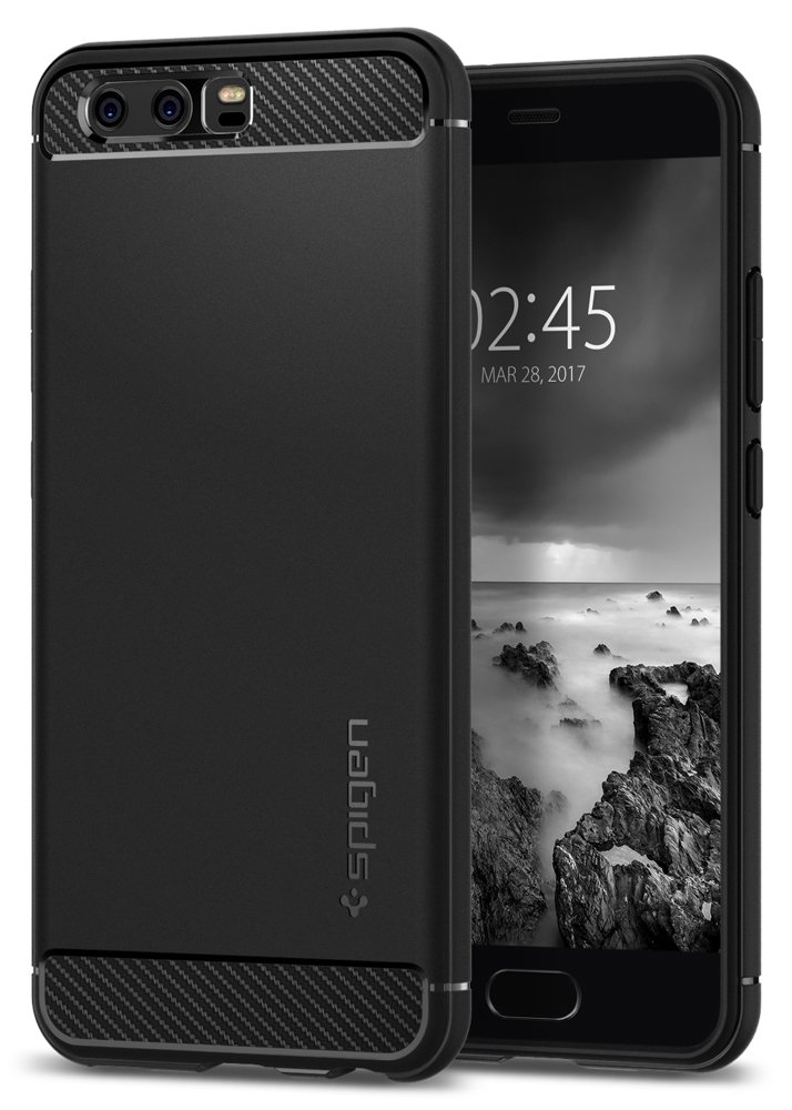 Funda Huawei P Spigen Rugged Armor Resistente Negro Rugged Armor protección robusta