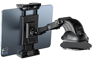 OHLPRO Tablet Holder for Car Dashboard Suction Cup, iPad Car Mount for All 5"-13" Galaxy Tab Kindle Fire iPhone Switch, Tablet Mount for Trucks, SUVs, Cars etc.