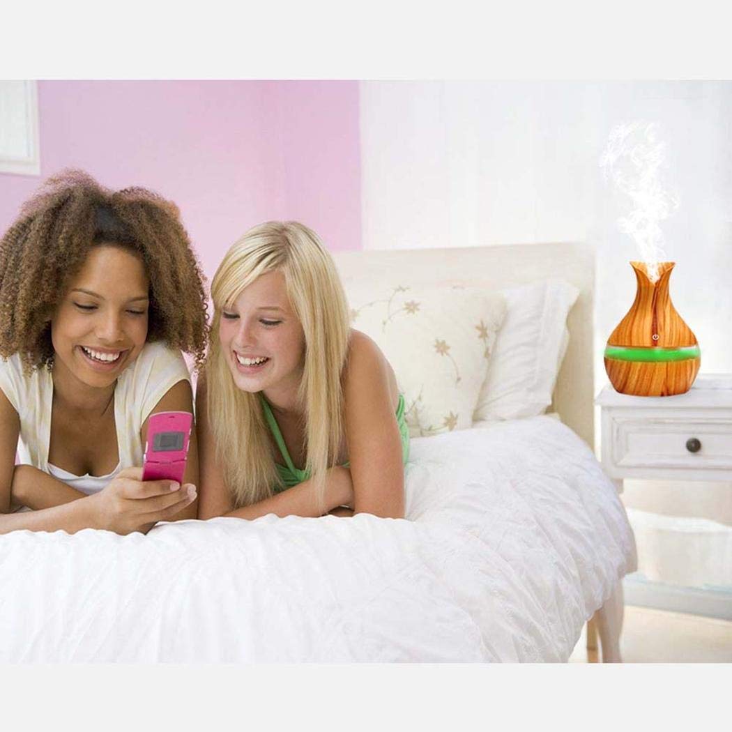 Junio1 Nuova aromaterapia umidificatore a Goccia d\'Acqua con Pallina di Legno da 300 ml Umidificatori