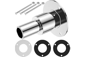 HJJWNDDNG Thru Hull Exhaust Skin 316 Stainless Steel Straight Thru Hull Exhaust Fitting Kit 24mm Tube Pipe Diameter Socket Hardware for Diesel Parking Heaters Boat Car Truck