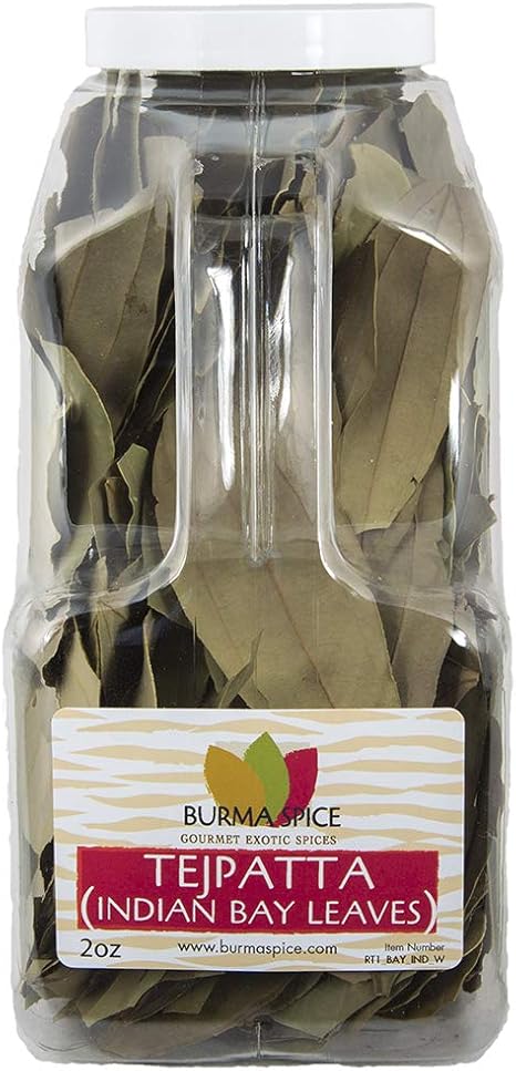 Burma Spice hojas de laurel de la India (patta tej) pura especias secas naturales kosher indio (2 oz): Amazon.es: Alimentación y bebidas