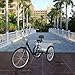 Weanas 7 Speed 24/26 Inch Adult Tricycle Trike Cruiser Bike Three-Wheeled Bicycle Men’s Women’s Cycling Bicycles for Recreation, Shopping w/Large Basket, Lock, Bike Pump (7-Speed 26 Inch (Black))thumb 3