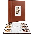 Photo Album for Fujifilm Instax Mini Camera, 180 Pockets Photo Album with Writing Space for Polaroid, Leather Cover, 2x3 Photo for Instax Mini 12 11 9 40 8 7 Evo LiPlay Instant Camera (Brown)