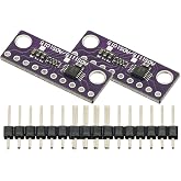 2Pcs ADS1115 16 Bit I2C Module Precision ADC 4 Channel Analog-to-Digital Converter Development Board Pro Gain Amplifier for Arduino Raspberry Pi ADC Module