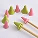 EBOOT 60 Pieces Knitting Crochet Locking Stitch Markers Mix Color and 20 Pieces 2 Sizes Knitting Needles Point Protectors/Stoppers