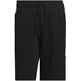 adidas Mens Essentials Fleece Striped Short Training Casual Bottoms Casual - Green