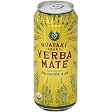 Guayaki Organic Yerba Mate, Enlighten Mint, 15.5 Ounce (Pack of 12)