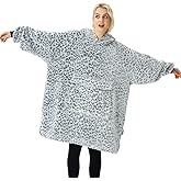 Krifey Wearable Blanket Hoodie, Oversized Sherpa Hooded as Birthday Gifts for Mom Women Girlfriend Men, Cozy Sweatshirt with Giant Pocket