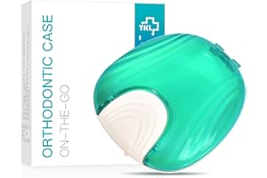 Y-Kelin Press-to-Open Retainer Case Retainer Container Partial Denture Box (Green)