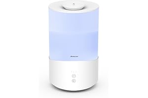 Aromacare Humidifiers for Bedroom,4L Cool Mist Humidifier with Essential Oil Diffuser, Ultrasonic Top Fill Humidifier for Bab