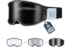 VOZAPOW Photochromic Motorcycle Goggles Anti Fog, OTG Dirt Bike Motocross Goggles UV Protection for Men Women MX Accessories