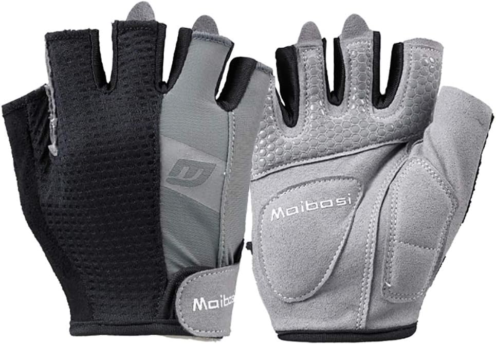 LeerKing Gym NonSlip Gloves Weight Lifting Powerlifting Training Workout Gloves Palm Protection