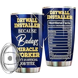 MONIZILUCKY Drywall Installer Tumbler Stainless