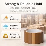1ABOVE 6 Rolls Brown Packing Tape 48mm x 66m Heavy Duty 54 Micron Box Tape view 4