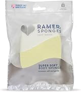 RAMER Ramer Shower Sponge Super Soft Small Yellow 120x90x20mm
