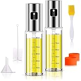 Anmyox Oil Sprayer Set, 100ml 5 In 1 Oil Spritzer for Bbq Salad Cooking Roasting Grilling Baking(2 Pcs))