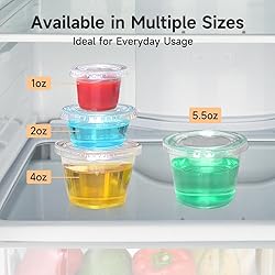 SUCITY 120 Set 5.5oz Disposable Plastic Portion