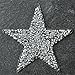 Star Shape Crystal Rhinestone Iron-on Applique Patch by 1pc, 3-1/4