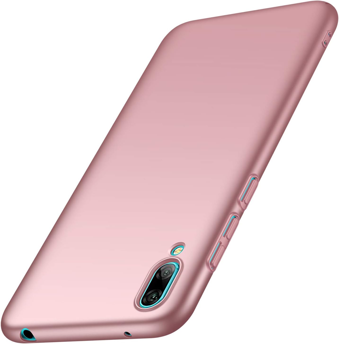 Anccer Compatible for Huawei Y7 Pro 2019 Case [Colorful Series] [Ultra Thin Fit] Hard Slim Cover for Huawei Y7 Pro 2019 (Rose Gold)