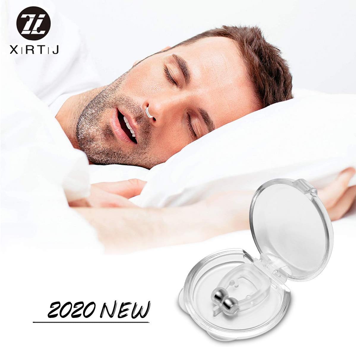 Appareil D'aide Au Sommeil Helight Sleep XRTJ Silicone Magnétique Anti Snore Stop Snoring Nose Clip Plateau De