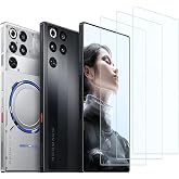 Futanwei Screen Protector for RedMagic 11S Pro Smartphone [3 Pack] | HD Tempered Glass Film, 9H Hardness, Anti-Scratch, Anti-Fingerprint, Bubble Free, Compatible with RedMagic 11 Pro /11 Pro+