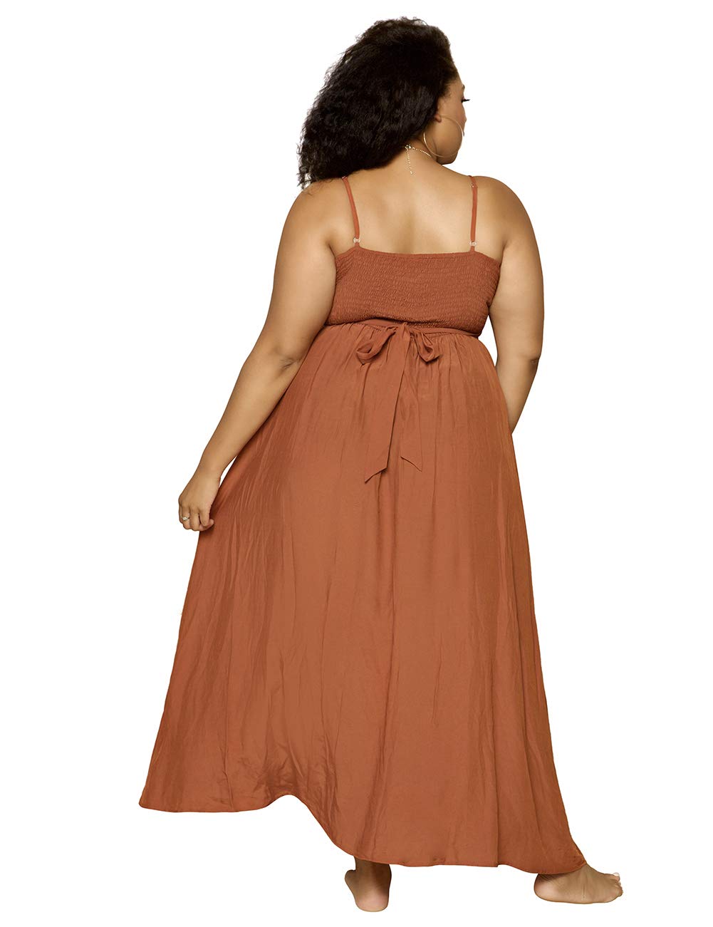 BUY Plus Size Spaghetti Strap Dress for Women,Sexy High Split Deep V