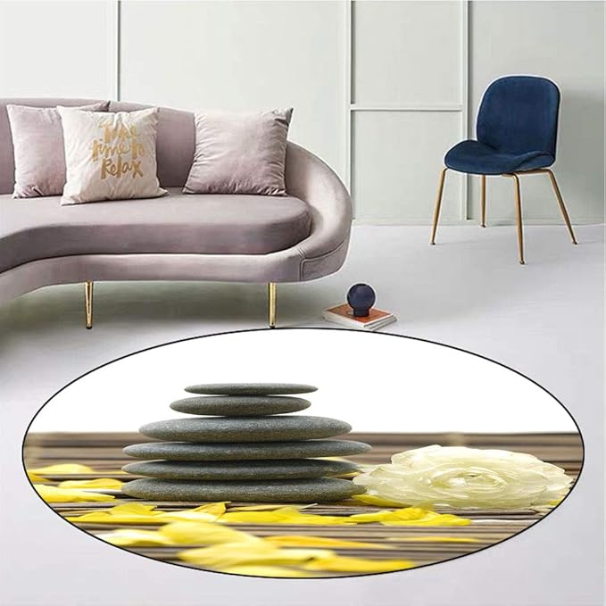 House Decor SkidResistant Round Floor Mat