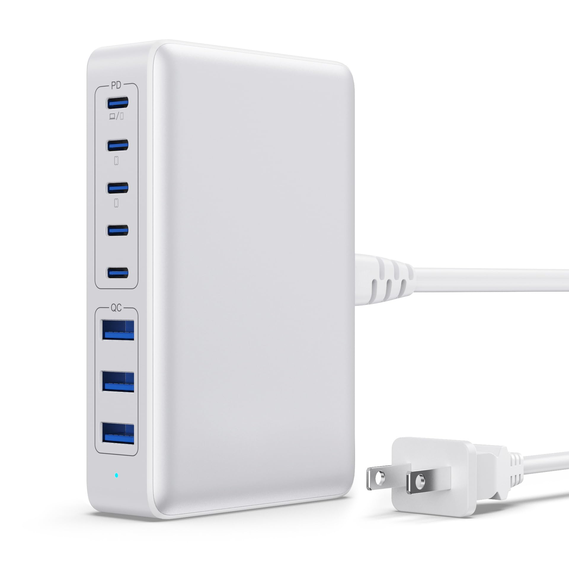 USB C Charger 430W USB C Charger Block,Upgraded GaN V 10-Port Fast Charging Station Hub,3X PD 100W Laptop Charging Adapter Compatible with MacBook Pro/Air,DELL,Steam Deck,iPhone 16/15/14,Galaxy S23