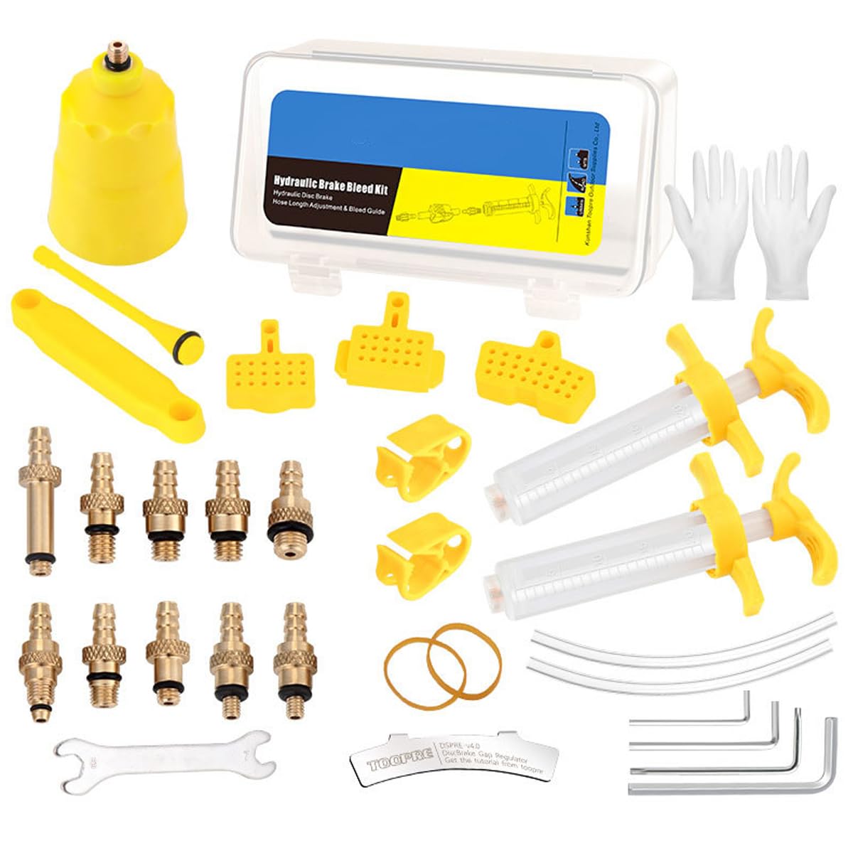 HOUSON Bicycle Hydraulic Disc Brake Repair Bleeding Kit Tool Set for Shimano Tektro Magura SRAM Brakes