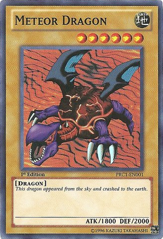 Yu-Gi-Oh! - Meteor Dragon (PRC1-EN001) - 2012 Premium Tin - 1st Edition - Super Rare
