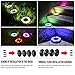Solar Lights Outdoor Garden, [Upgrade RGB Version] ESEYE 4 Pack 18 LED Waterproof Solar Disk Ground Lights - Round Pool Floating Spotlights with Solar Panel for Decorative Backyard Driveway Lawn Path