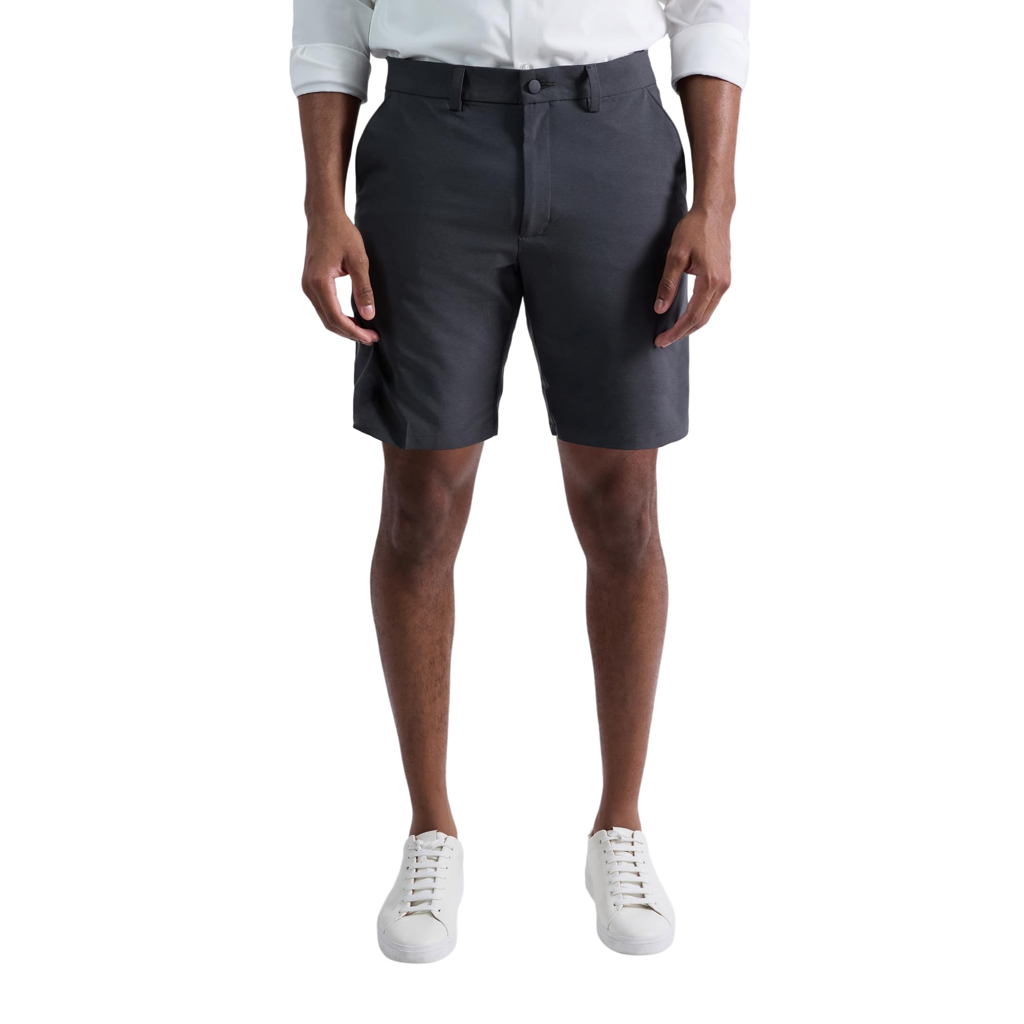 Kenneth Cole REACTION Hybrid Performance 9″ Short Dark Grey