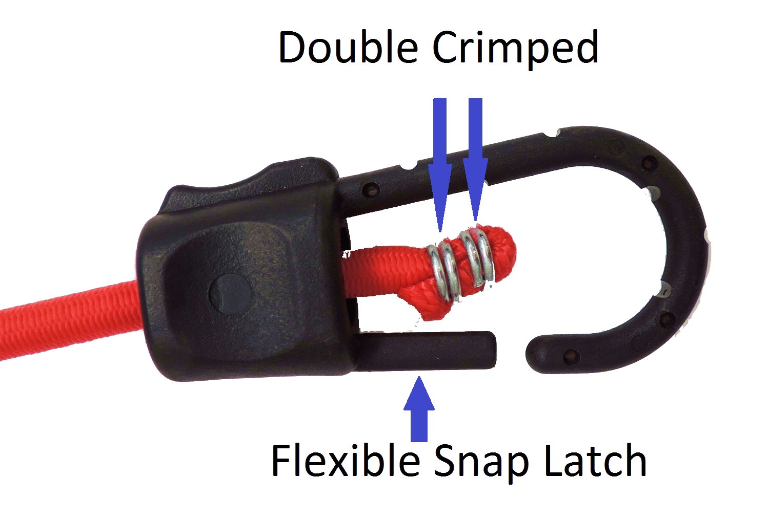 Heavy Duty Bungee Cords with Hooks Proudly Made in USA By SUPER SMITHEE