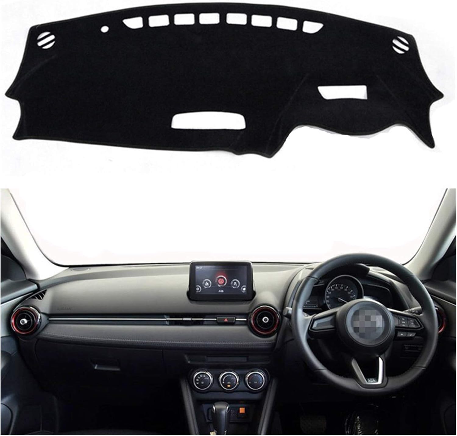 Wjyfexble Car Accessories Dashmat Dashboard Cover Mat Pad For Mazda CX
