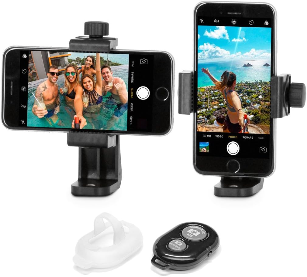 Spivo Flip Phone Mount with Bluetooth Remote for iPhones and Android