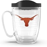 Tervis Made in USA Double Walled University of Texas Longhorns Insulated Tumbler Cup Keeps Drinks Cold & Hot, 16oz Mug, Primary Logo