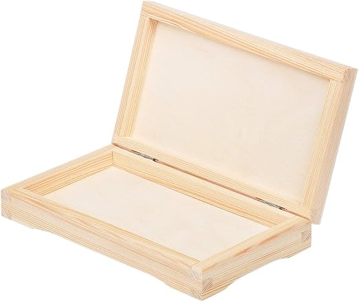 BARTU - Caja de madera (0,4 L, 20,5 x 12 x 4 cm, madera): Amazon.es: Hogar