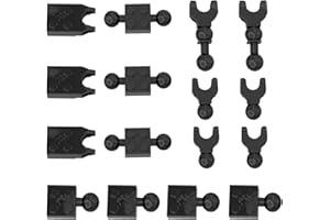 Large Ball Joint Building Bricks Parts, 5 Sizes 40 Piece Figure Limb with Ball Joint on Axle and Ball Socket, with Ball Joint