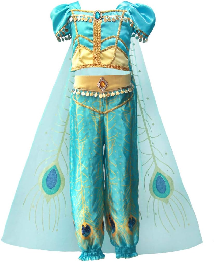 Wenge Princess Costume for Girls Princess Dress up Halloween Party Role Play Outfit