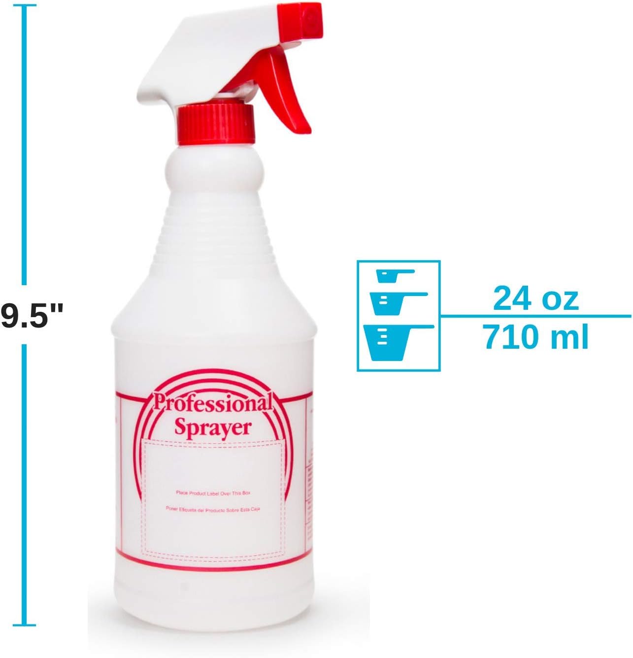 Houseables 24 Oz. Spray Bottles, 3 Pack, No-clog, Leak-proof Adjustable Nozzle, Janitorial, Cleaning, Housekeeping, Office, Chemical, Pump Bottle, All Purpose Cleaners, Glass Cleaner Sprayer: Kitchen & Dining