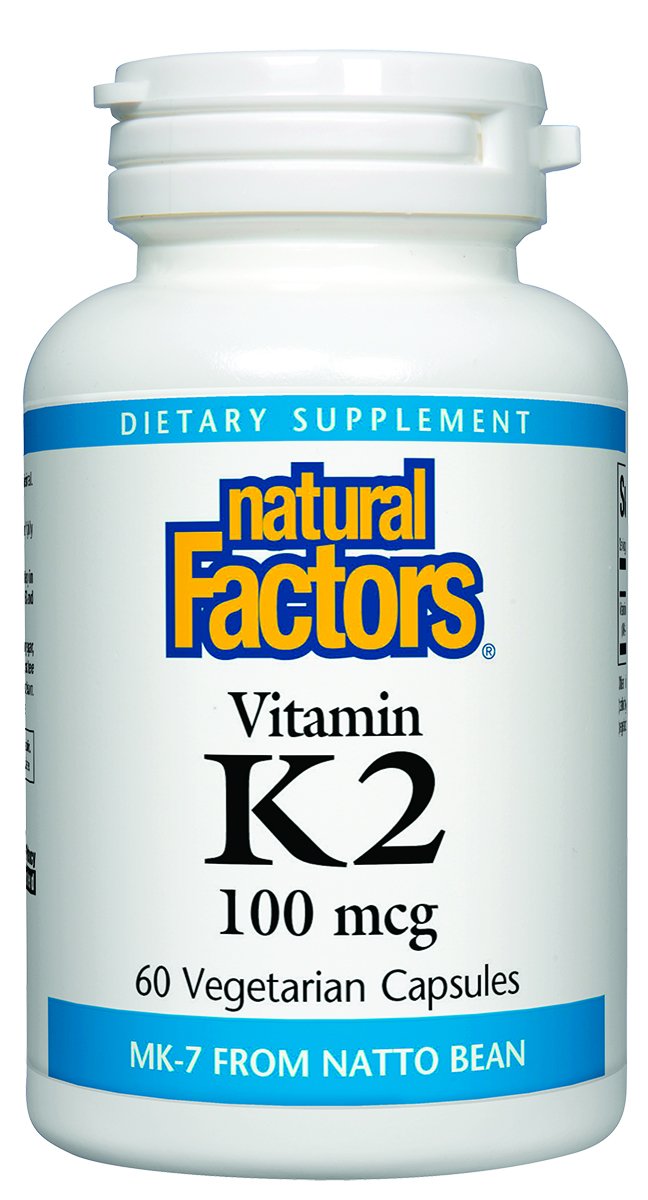 Natural Factors, Vitamin K2 100 mcg, Supports Bone and Vascular Health