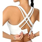 High Impact Sports Bra for Women - Criss-Cross Back, Molded Cups, Hook and Eye Closure - High Support Running Bra