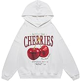 Aelfric Eden Hoodie Cherry Graphic Hooded Sweatshirt Womens Hoodies Y2K Cute Pullover Unisex