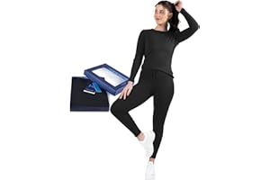 Kickoff Flexwear Thermal Underwear for Women Long Johns Women Thermal Top Bottom Fleece Lined Base Layer Pajamas Cold Weather