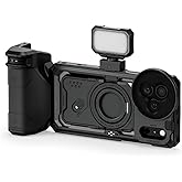 Tilta Khronos Street Snap Kit Compatible with iPhone 17 Pro Max &ndash; Black | Focus PD Handle, Mid-Level Tray | Daylight Mini LED | 58mm Magnetic Polarizer &amp; Diffusion Filter